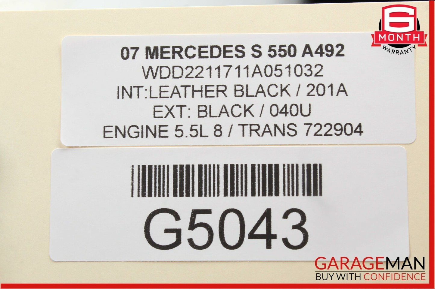 07-09 Mercedes W221 S550 Front Right Side Mirror Door Rear View Lazurite Blue