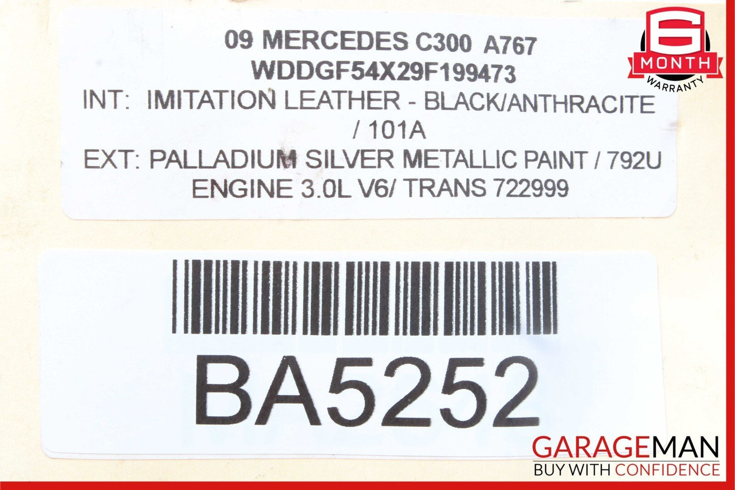 08-18 Mercedes W204 C300 C250 E400 Front Right Side Door Control Module OEM