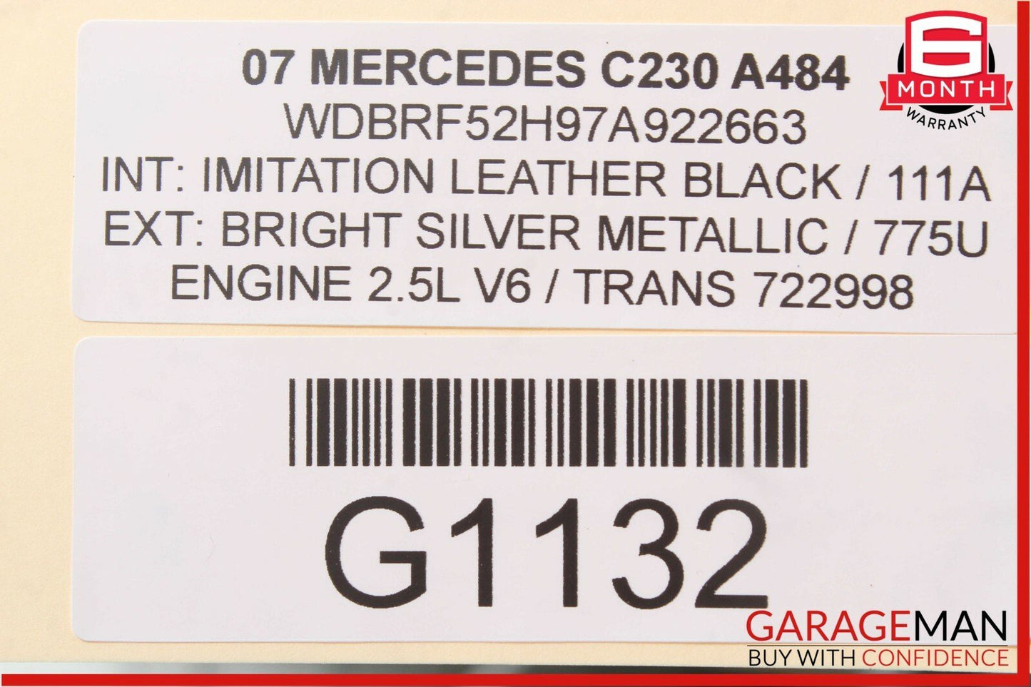 01-07 Mercedes W203 C230 Rear Right Passenger Side Control Arm Set OEM