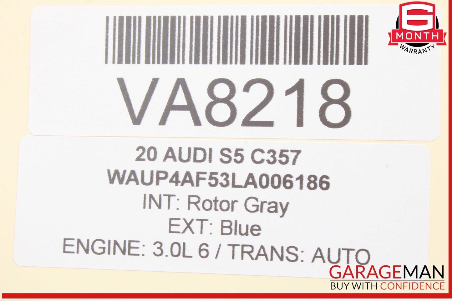 18-24 Audi S5 RS5 A5 Quattro Right Side Rear View Door Mirror w/ Blind Spot OEM