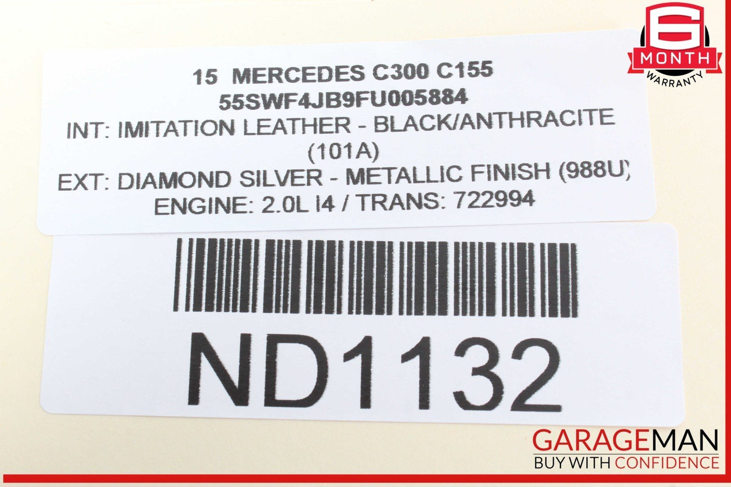 15-20 Mercedes W205 C300 Gas Throttle Accelerator Pedal 2053000004 OEM