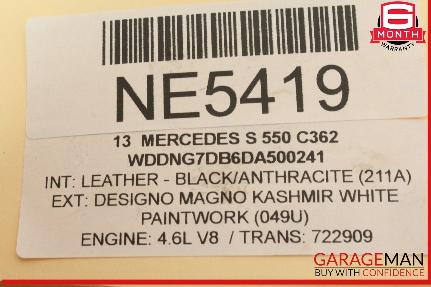 11-17 Mercedes W221 S550 GL550 CL550 E550 Housing Cover 2780100431 OEM