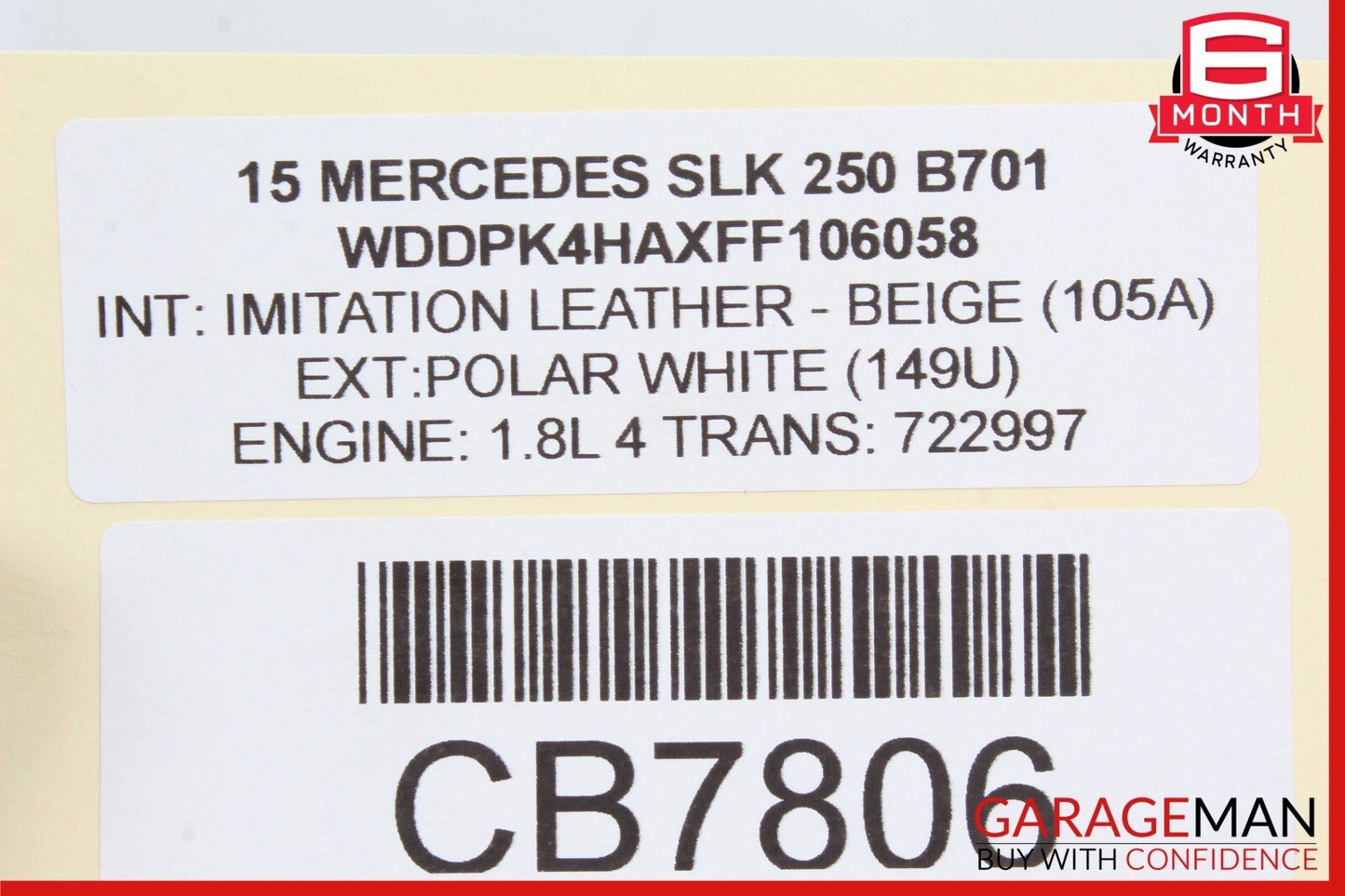 12-16 Mercedes R172 SLK250 SLK350 SLK55 AMG Rear Fuse Relay Box Module Assy OEM