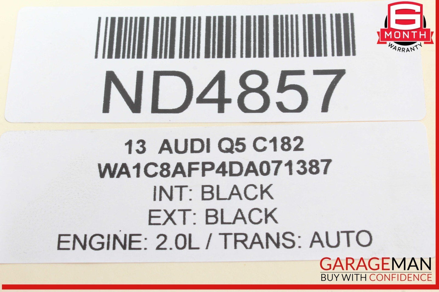 13-18 Audi Q5 Front Right Passenger Side Rearward Control Arm 8K0407694AD OEM