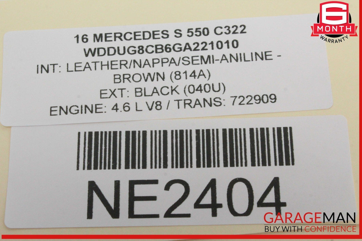 14-17 Mercedes W222 S550 Front or Rear Seat Control Module Unit 2229005406 OEM