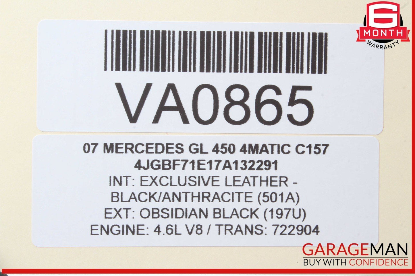07-13 Mercedes X164 GL450 4MATIC Driver Master Window Control Switch Black OEM