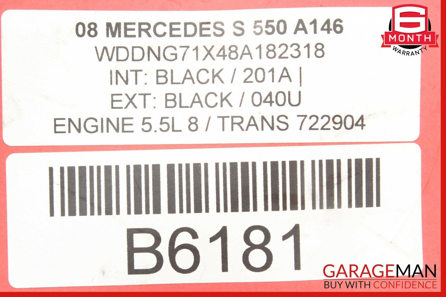 07-13 Mercedes W221 S550 CL550 Rear Trunk Lid Latch Lock Actuator 2217500085 OEM