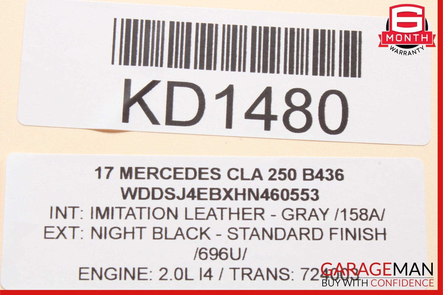 14-18 Mercedes W117 CLA250 Front Left Driver Side Door Window Regulator Motor
