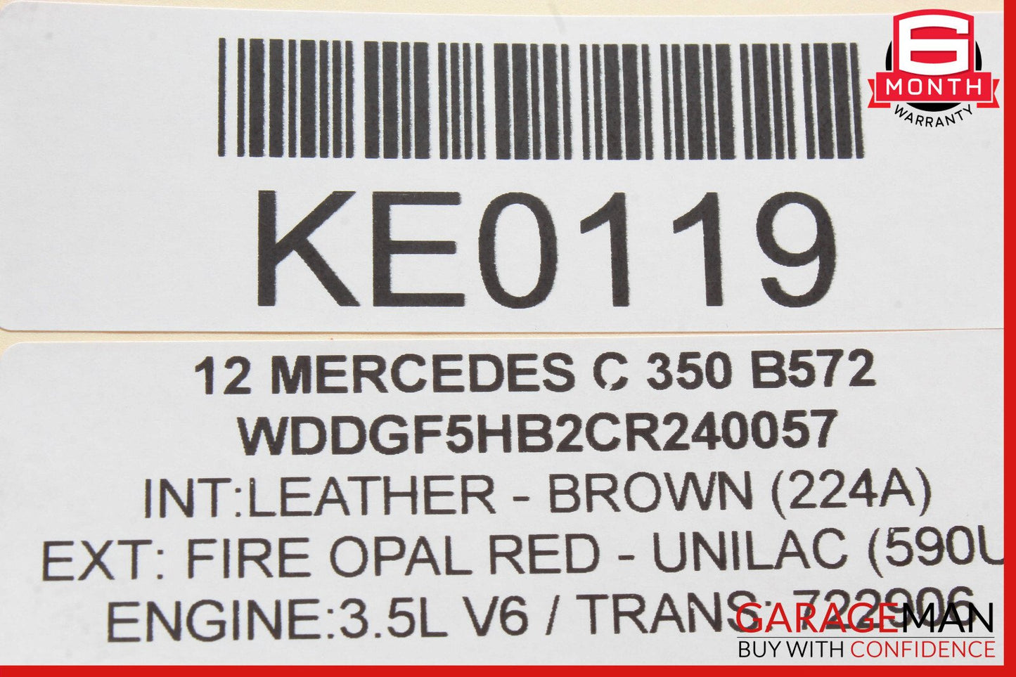 08-18 Mercedes W204 C350 E350 E550 Rear Right Side Door Control Module Unit