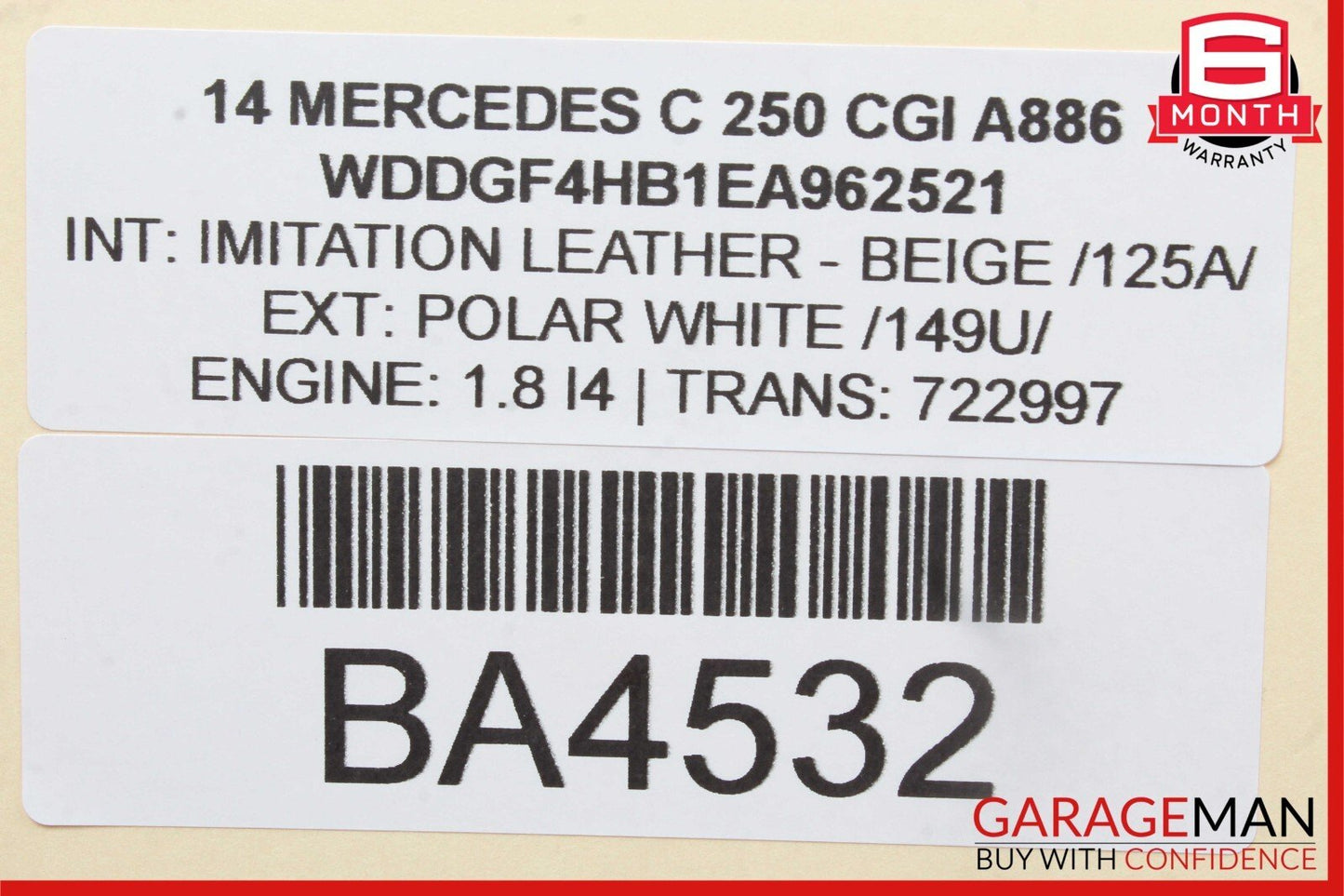 08-16 Mercedes C250 E350 E400 Front Left Side Door Window Regulator Motor Unit