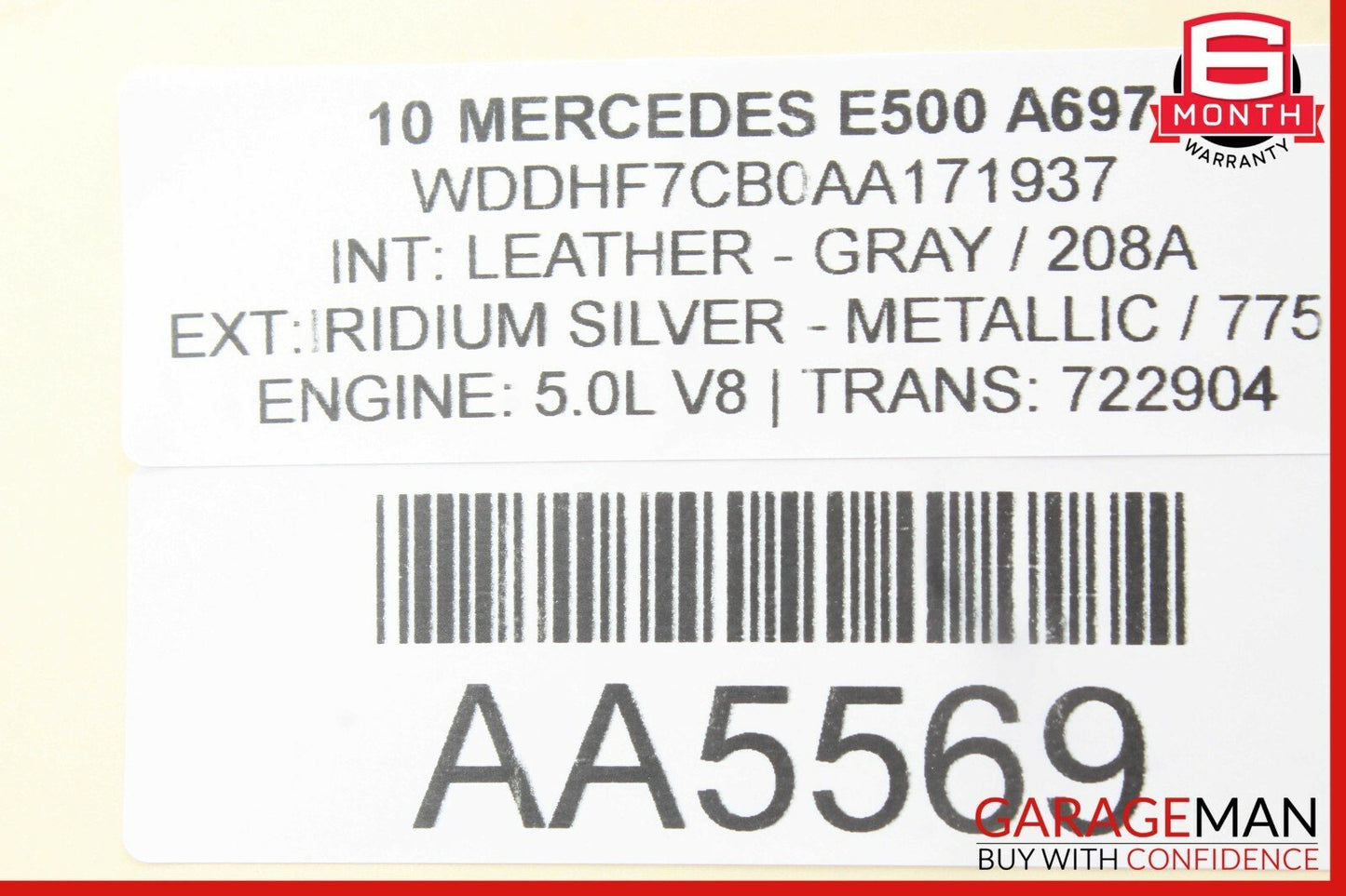10-13 Mercedes W212 E500 Front or Rear Right Side Exterior Door Handle OEM