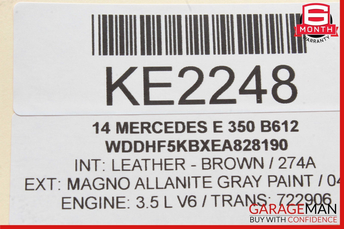12-20 Mercedes W212 E350 CLS550 Keyless Go Entry Control Module OEM