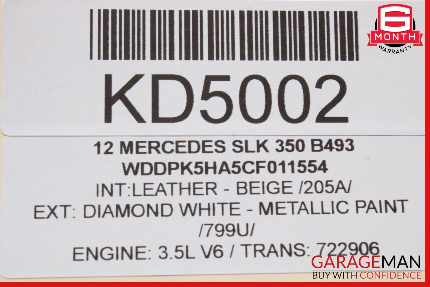 2012 Mercedes R172 SLK250 SLK350 Front Left Driver Side Door Control Module OEM