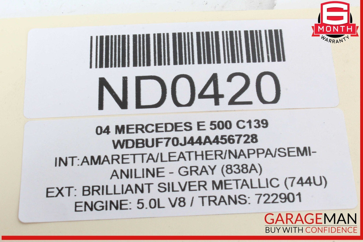 03-11 Mercedes W211 E500 Rear Left or Right Side Upper Control Arm 2303521805