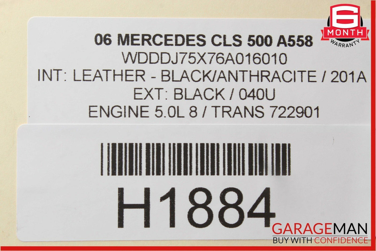 06-11 Mercedes W219 CLS500 Rear Right Passenger Side Exterior Door Handle Silver