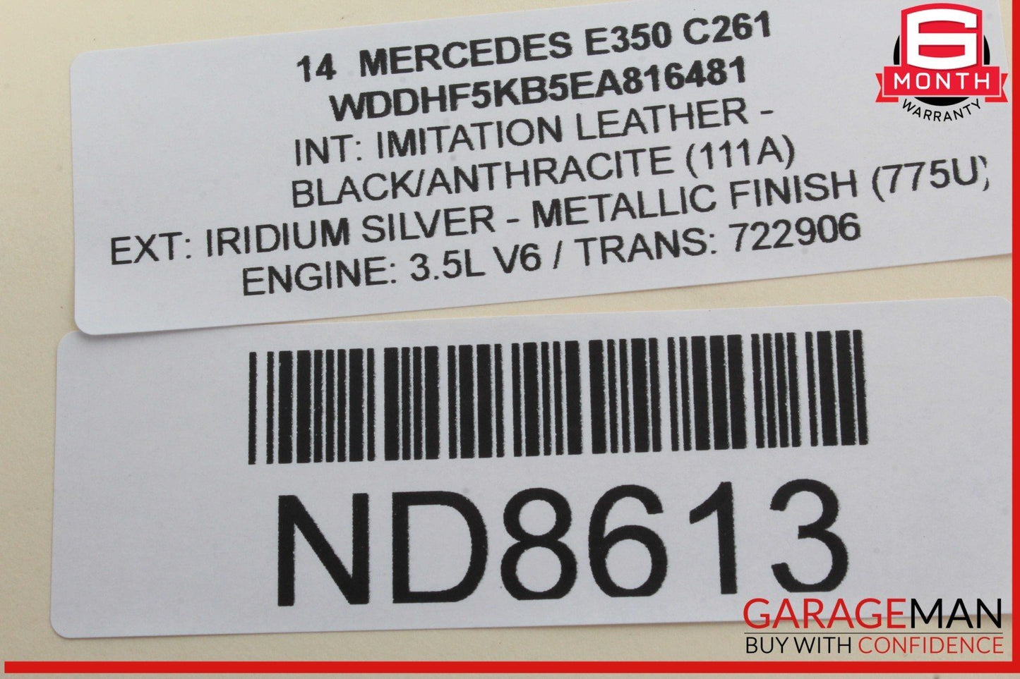 10-18 Mercedes W212 E350 Trunk Lid Power Closing Motor 2047500060 OEM