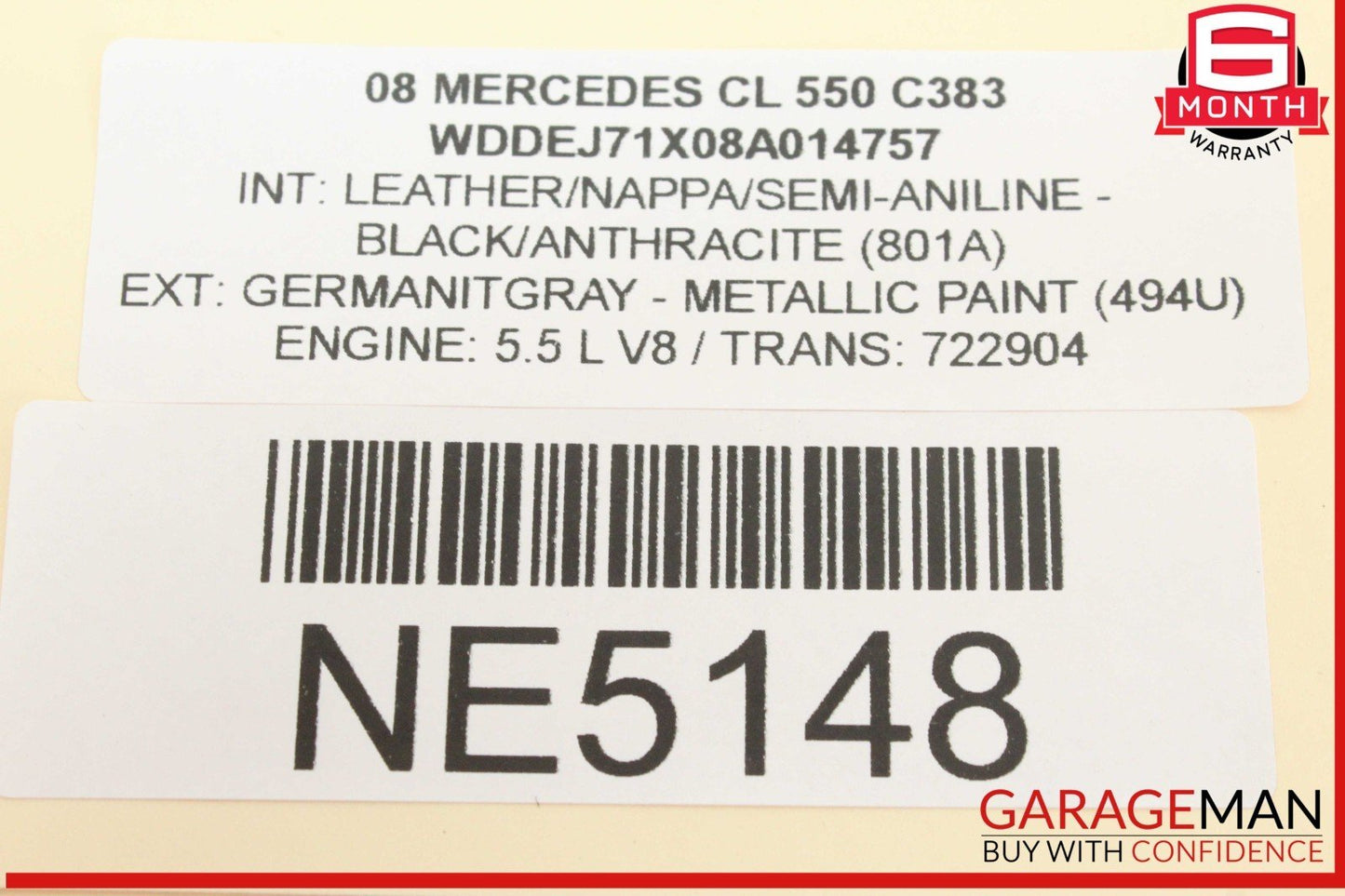 07-09 Mercedes W216 CL550 S63 AMG Trunk Release Remote Open Close Module OEM