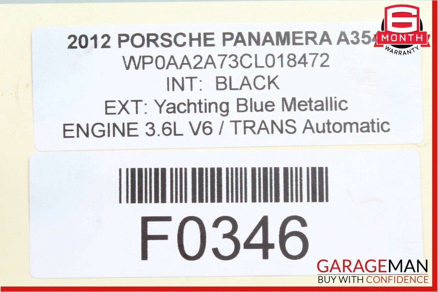 10-15 Porsche Panamera 970 Engine Coolant Thermostat Housing Assembly OEM