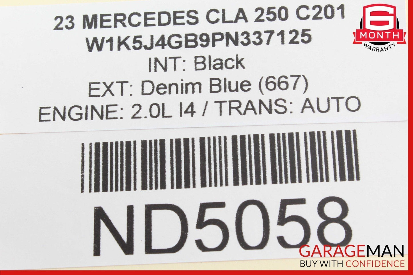 20-23 Mercedes W118 CLA250 Rear Left Driver Side Door Lock Latch Actuator