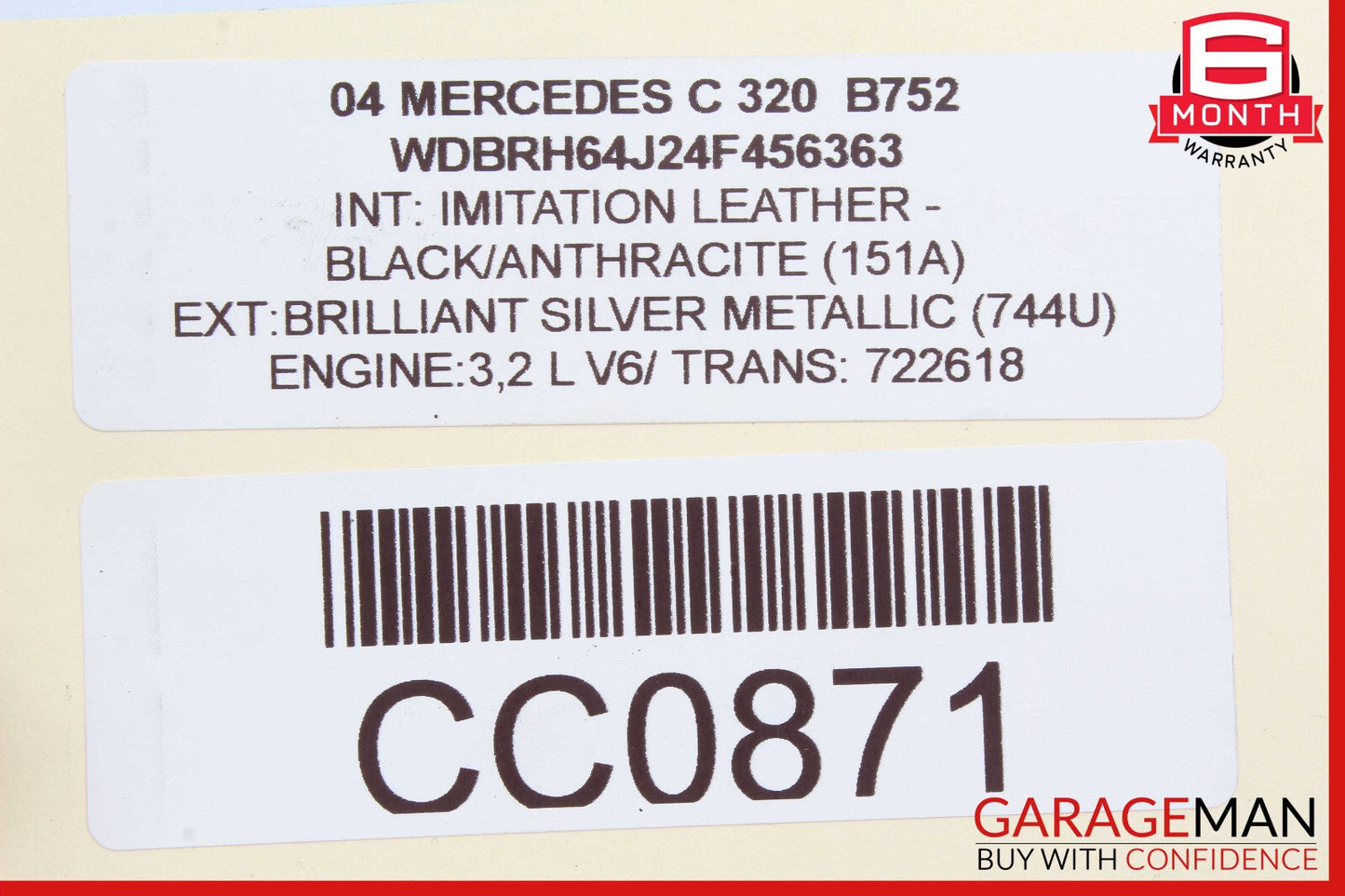 01-07 Mercedes W203 C320 C230 Front Right Headlight Support Bracket OEM