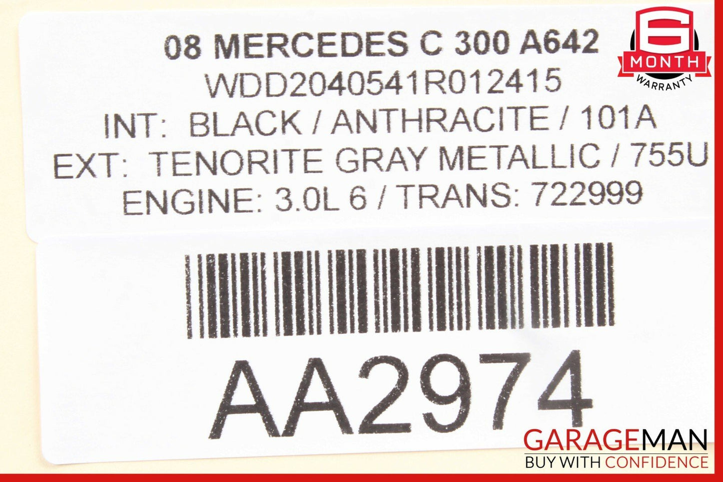08-11 Mercedes W204 C300 Front Left Exterior Door Lock Latch Actuator w/ Handle