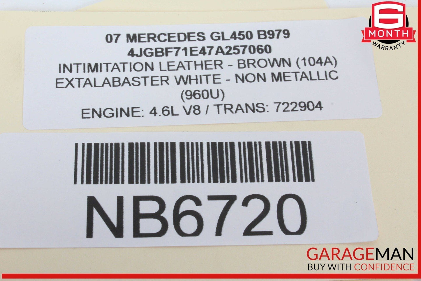 06-13 Mercedes X164 GL450 ML350 Front Right Dash Board Dashboard Airbag Air Bag