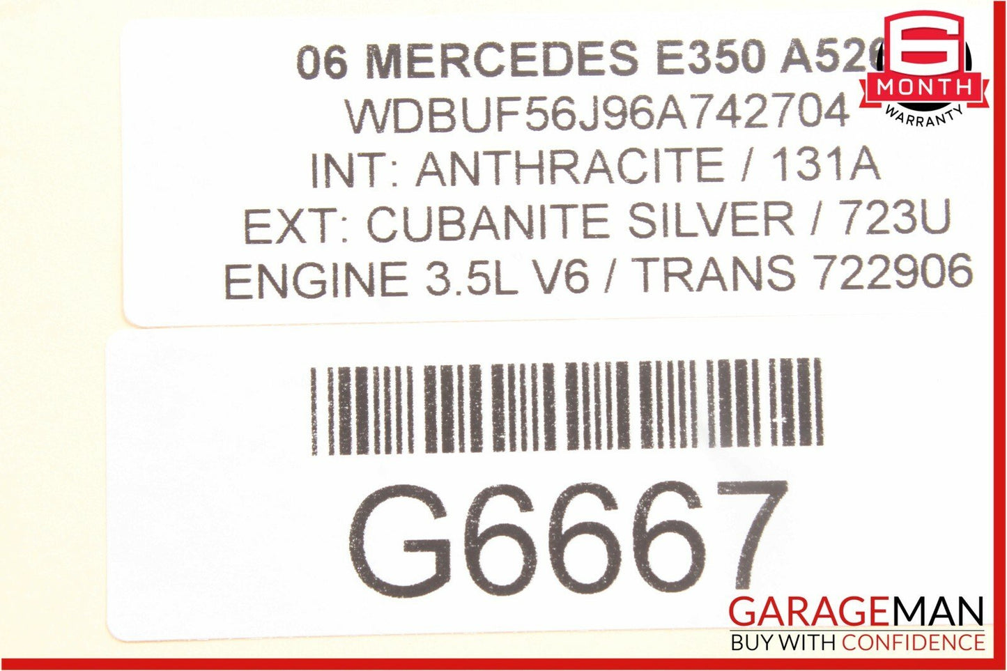 03-06 Mercedes W211 E320 E350 E500 Front Right Side Exterior Door Handle Silver