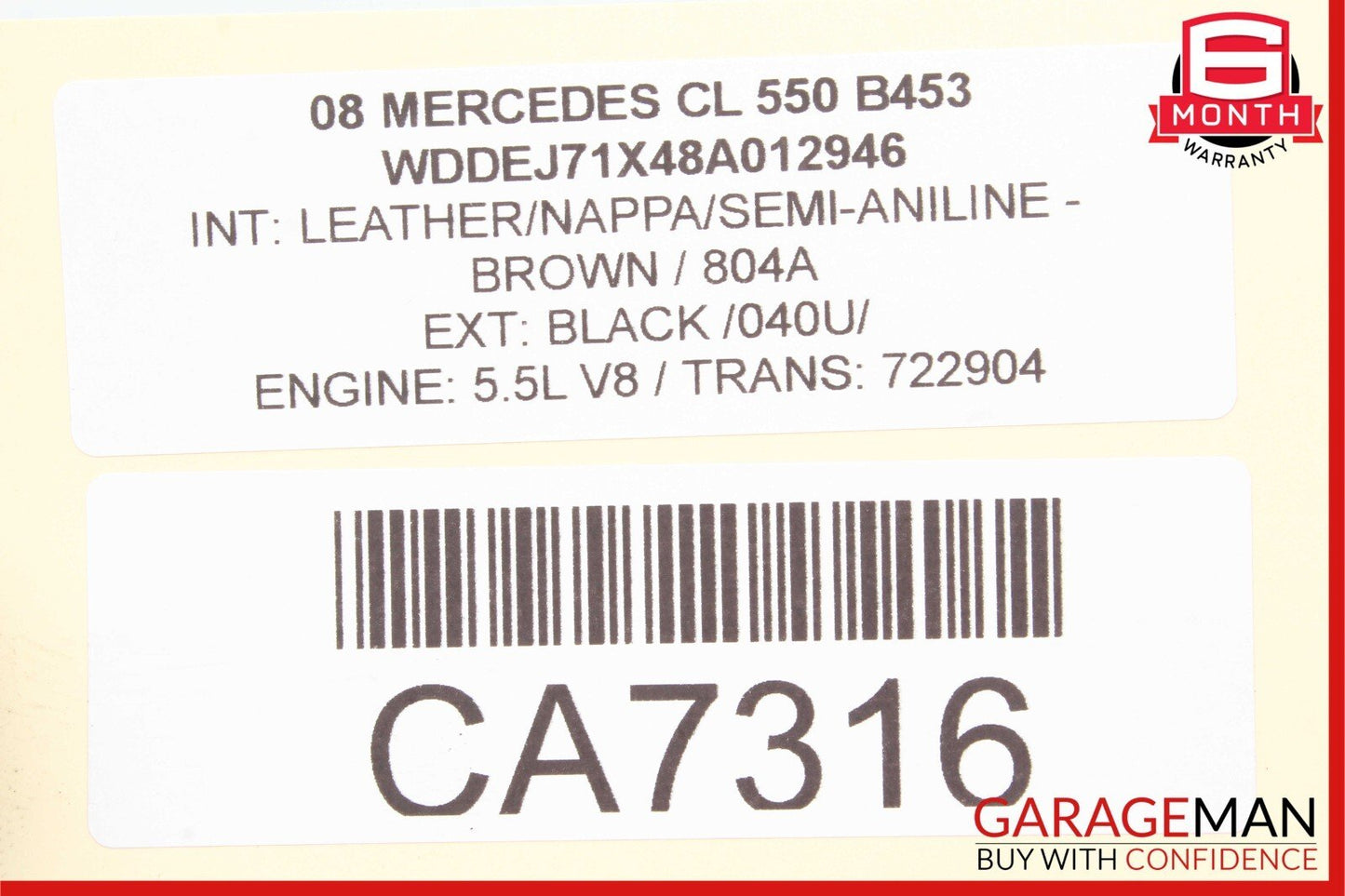 07-14 Mercedes W216 CL550 S550 Front Right Passenger Side Lower Control Arm OEM