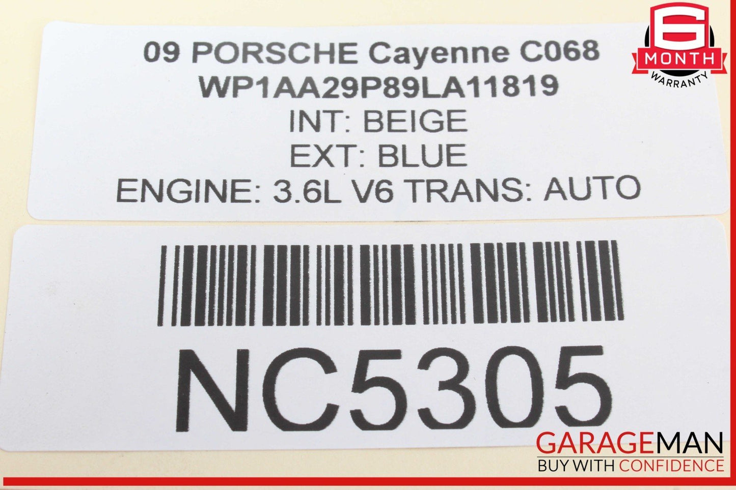 03-10 Porsche Cayenne 955 957 Rear Left Lower Control Arm 7L0505351 OEM