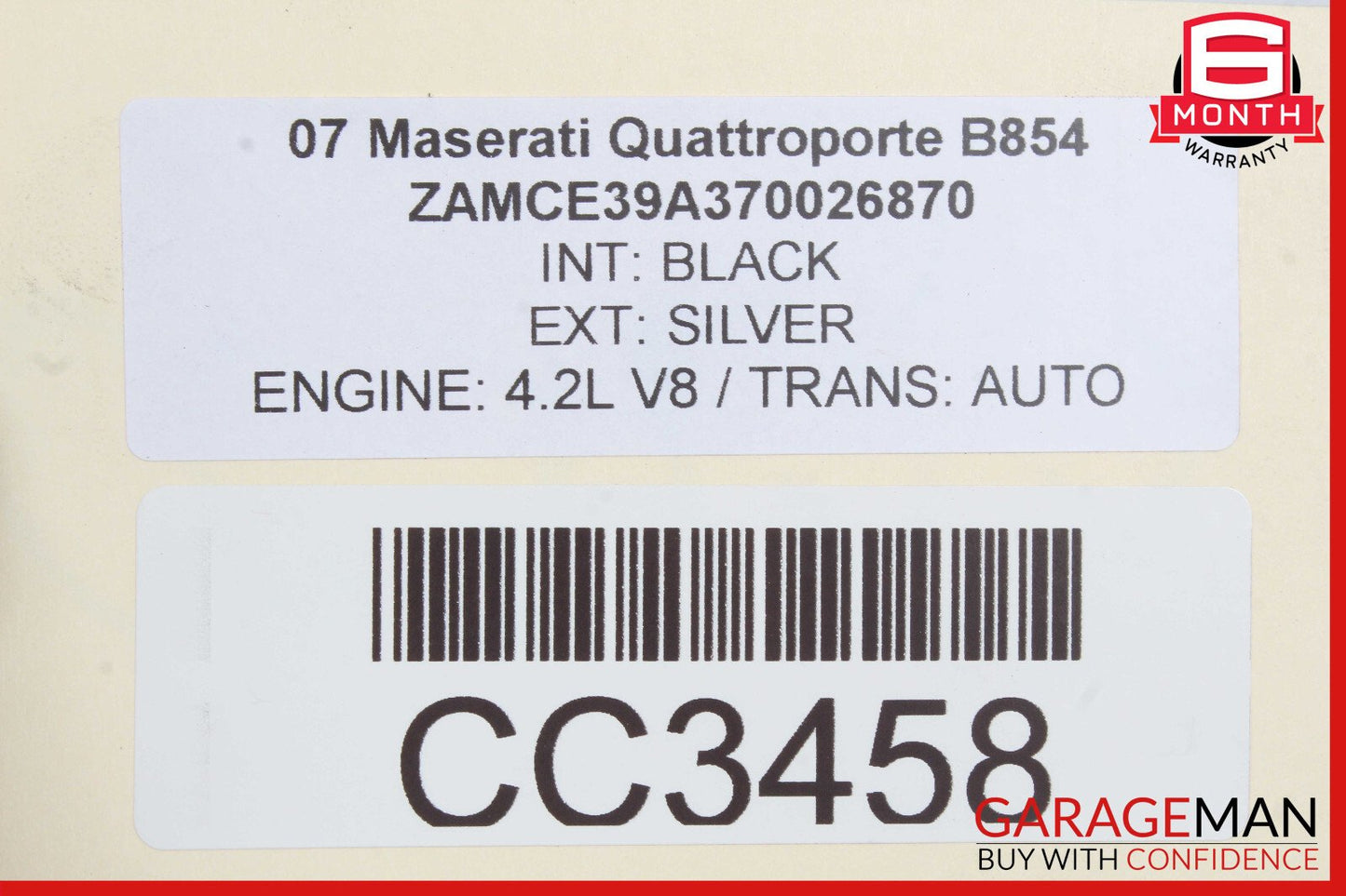 04-08 Maserati Quattroporte M139 4.2L Rear Subframe Sub Frame Crossmember OEM