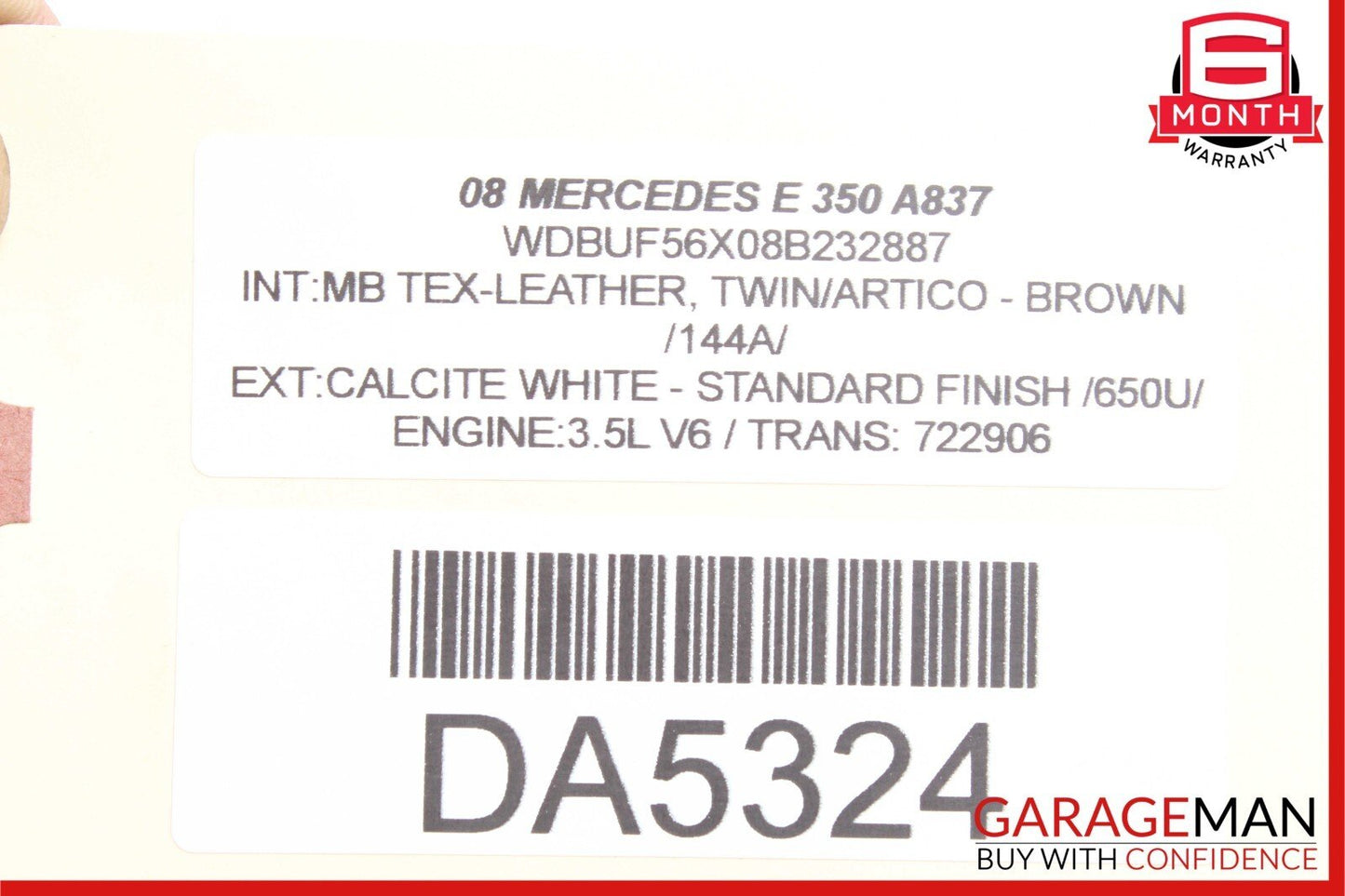 07-09 Mercedes W211 E350 CLS550 Front Right Seatbelt Seat Belt Retractor Brown