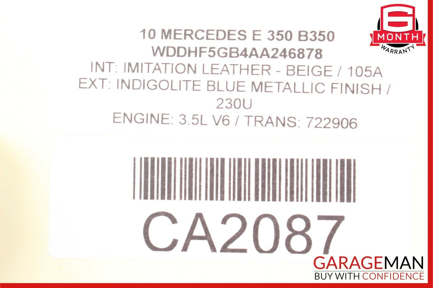 08-19 Mercedes W212 E350 Trunk Remote Power Closing Latch Lock 2047500060 OEM