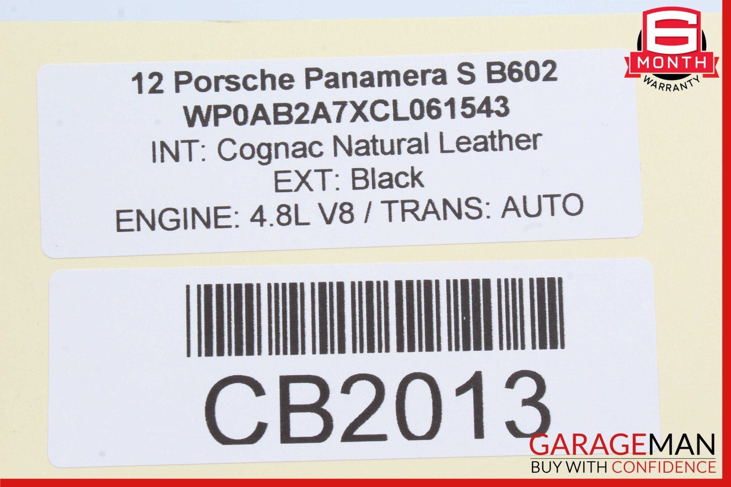 10-16 Porsche Panamera 970 Front Overhead Console Dome Light Sunroof Switch