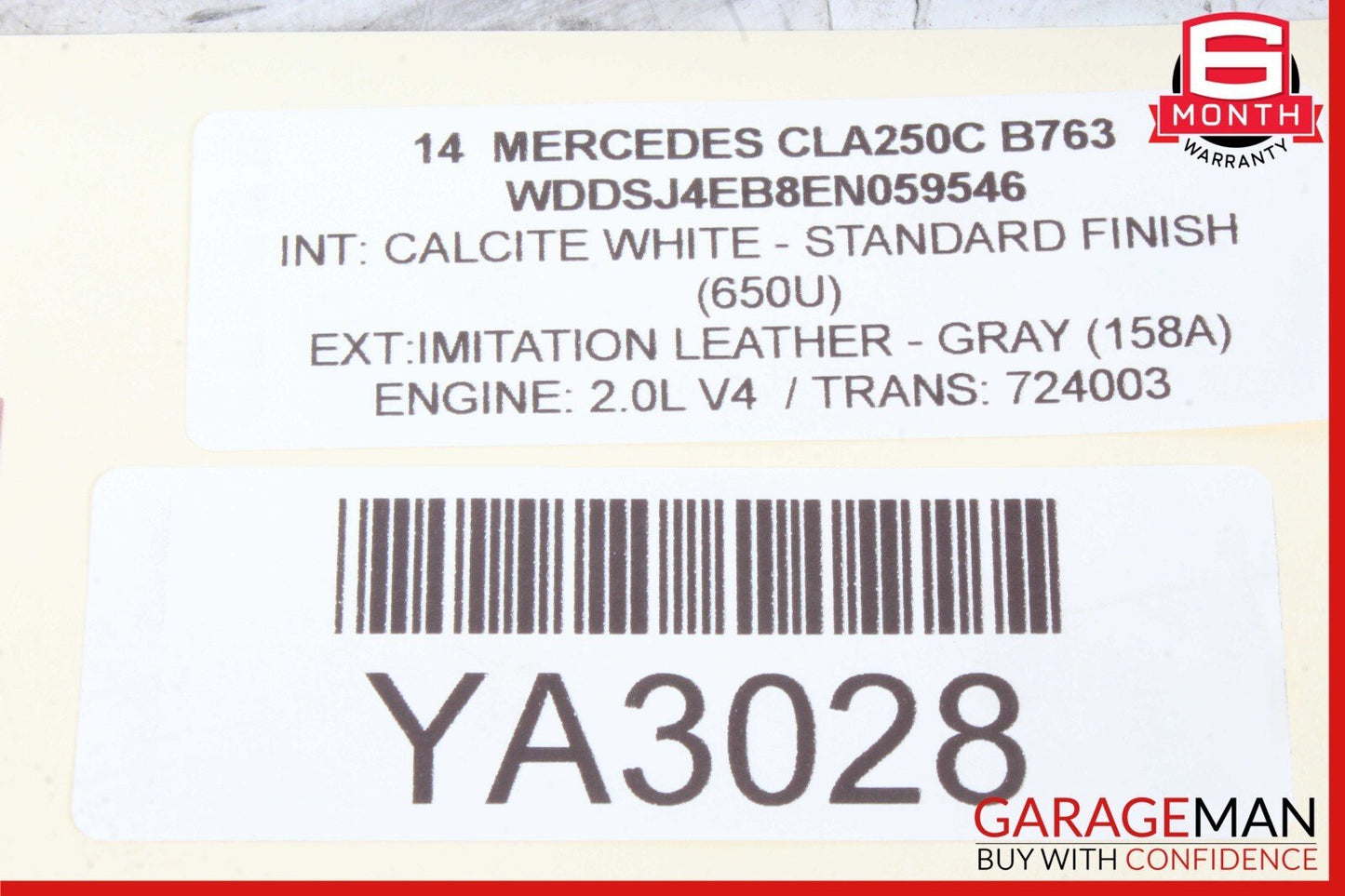 08-18 Mercedes W117 CLA250 C250 Front Left Side Exterior Door Handle OEM