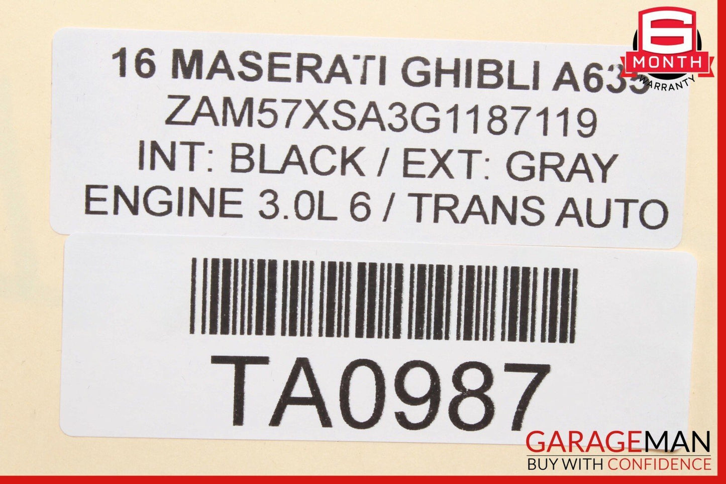 14-17 Maserati Ghibli Dashboard Dash Glove Box Storage Tray Compartment Assembly
