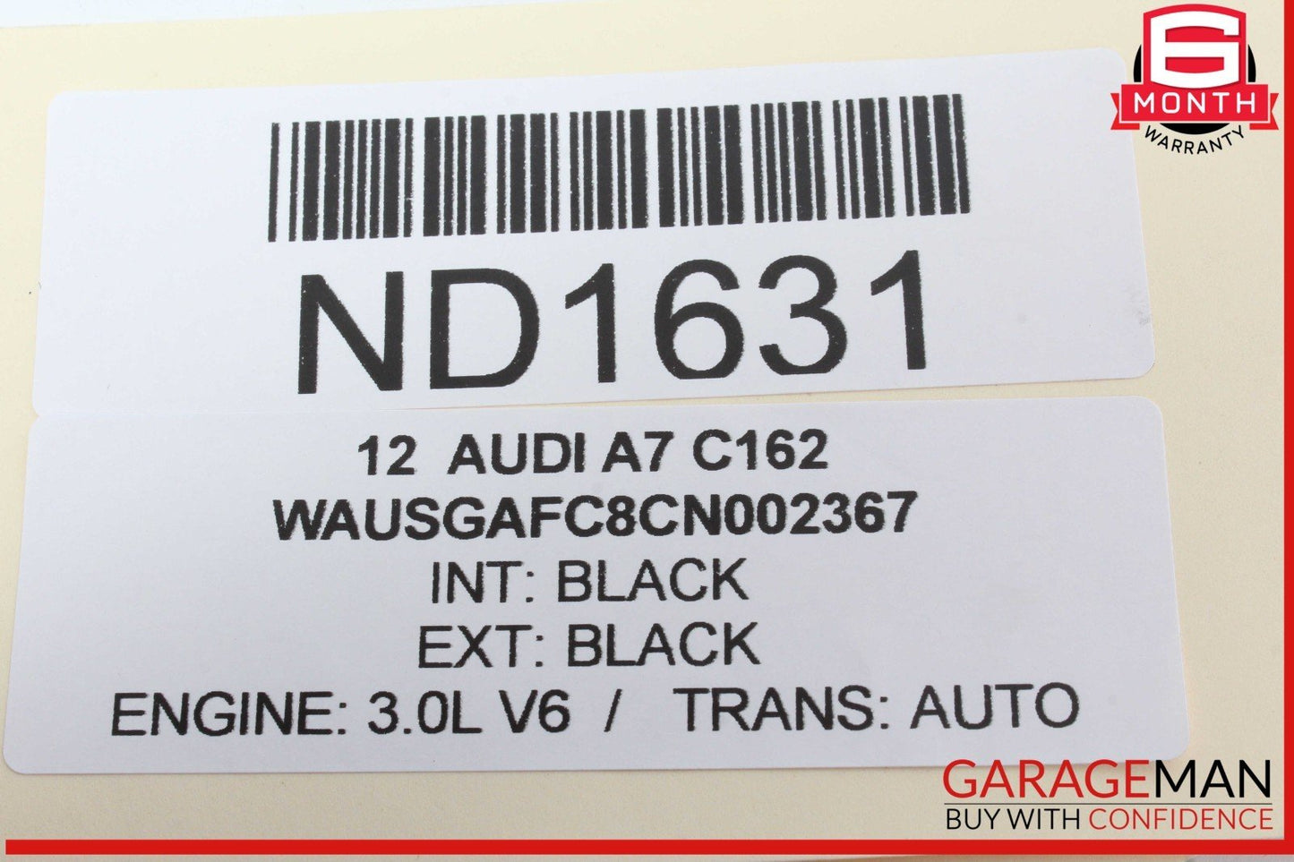 12-18 Audi A7 Q5 Rear Left Driver Side Door Window Regulator Motor Unit OEM