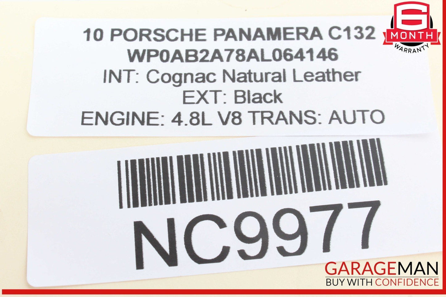 10-16 Porsche Panamera 970 Rear Right / Left Side Upper Control Arm OEM