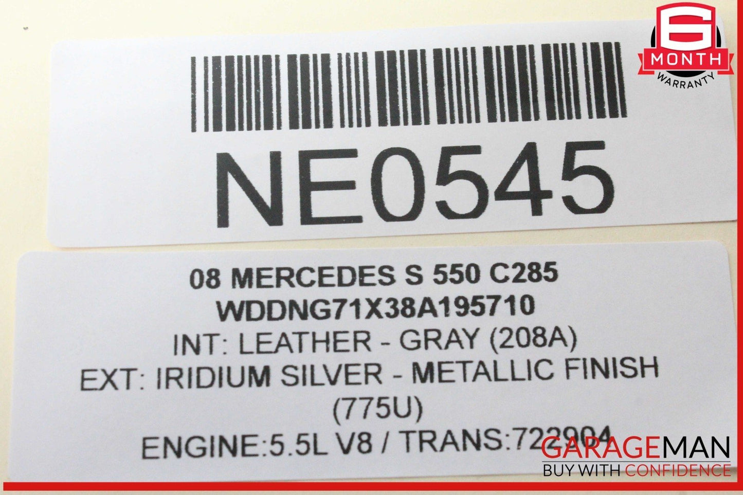 07-14 Mercedes W221 S550 CL600 Trunk Seat Lumbar Vacuum Pump 2218000248 OEM