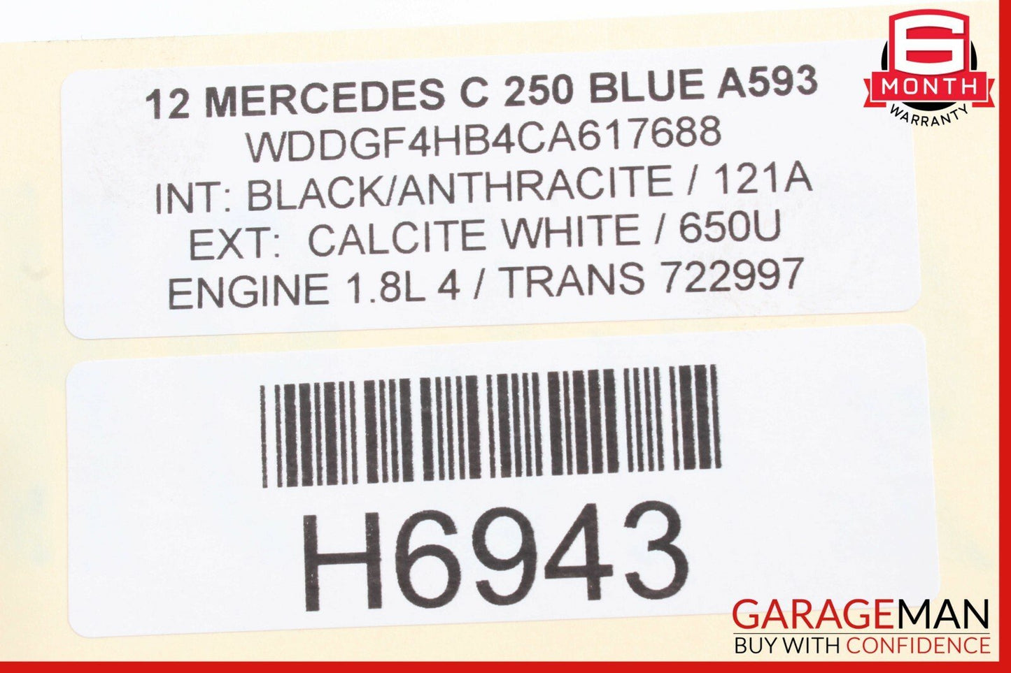 12-15 Mercedes C250 SLK250 7G Automatic Transmission Assembly 722.997 136k