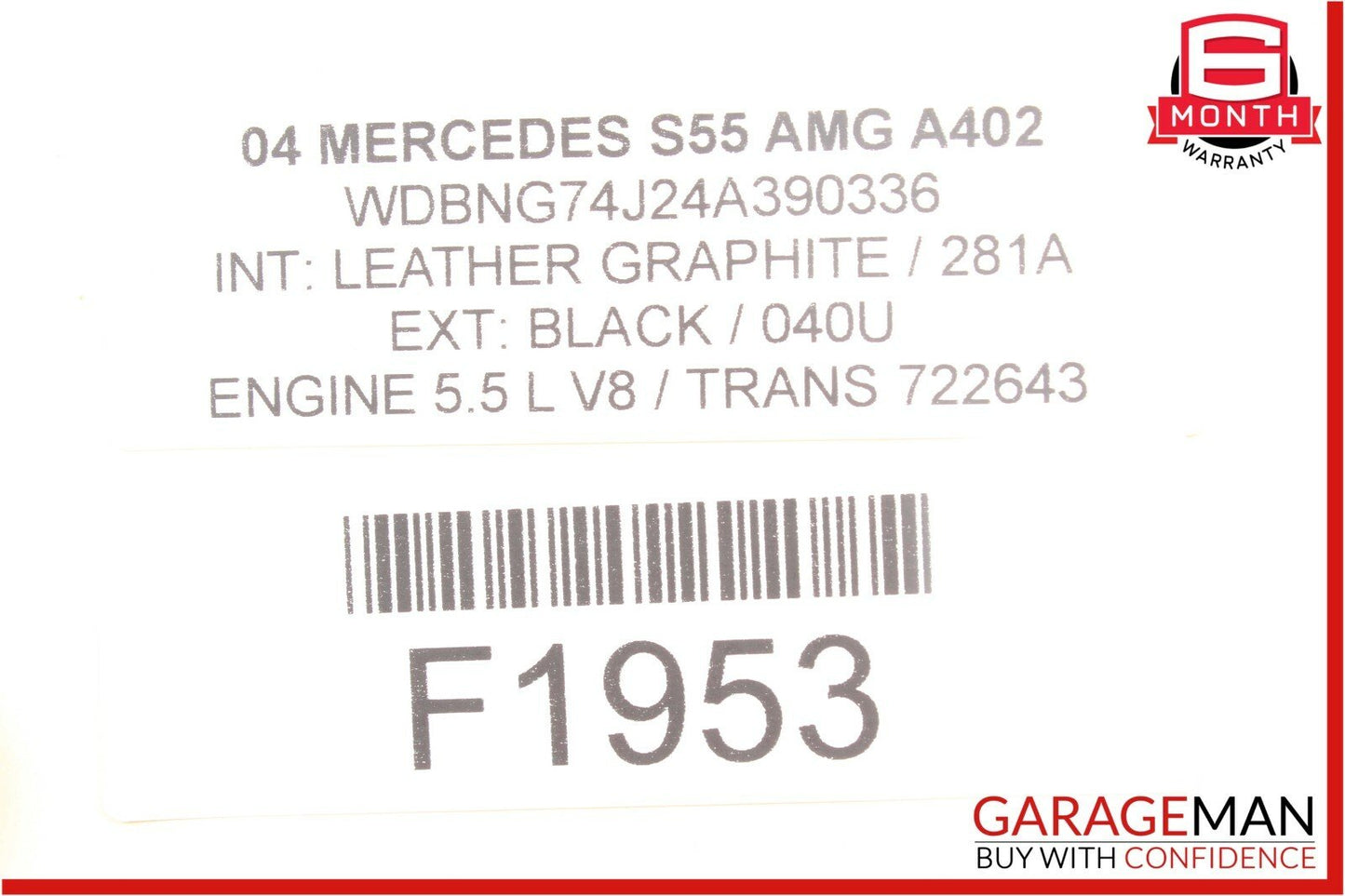 00-06 Mercedes W220 S55 AMG CL500 Parktronic Parking Park Assist Control Module