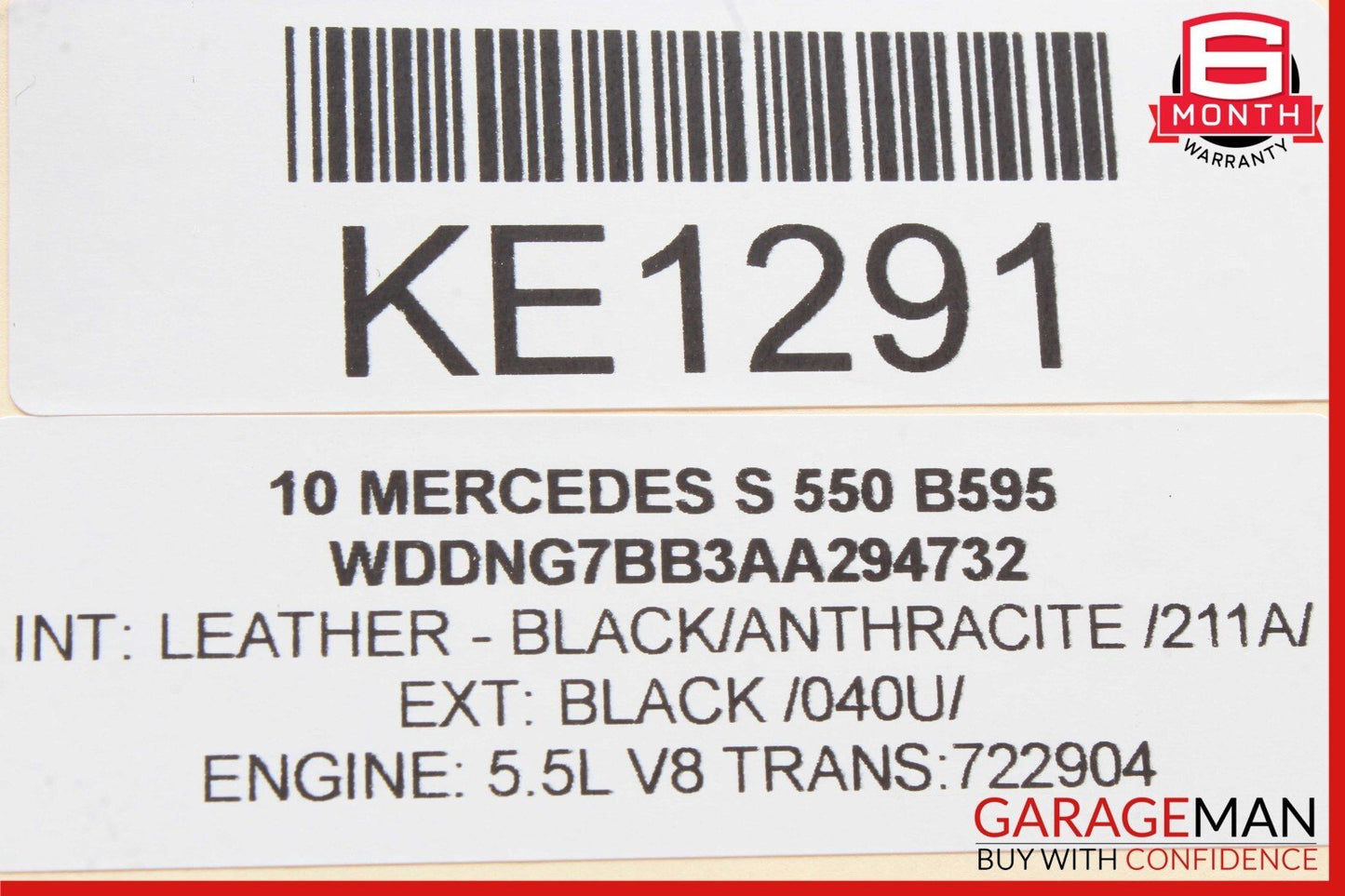 07-14 Mercedes W221 S550 CL550 Door Lock Switch Front Left Driver 2218213051 OEM
