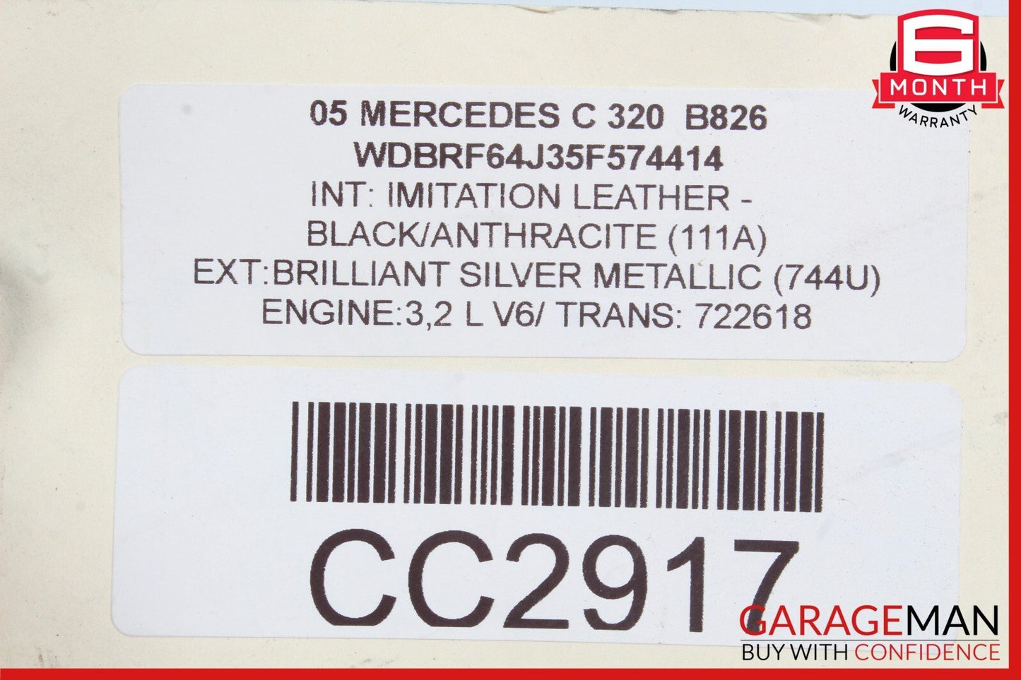 01-05 Mercedes W203 C230 C240 C320 Engine Cooling Radiator 2035000503 OEM