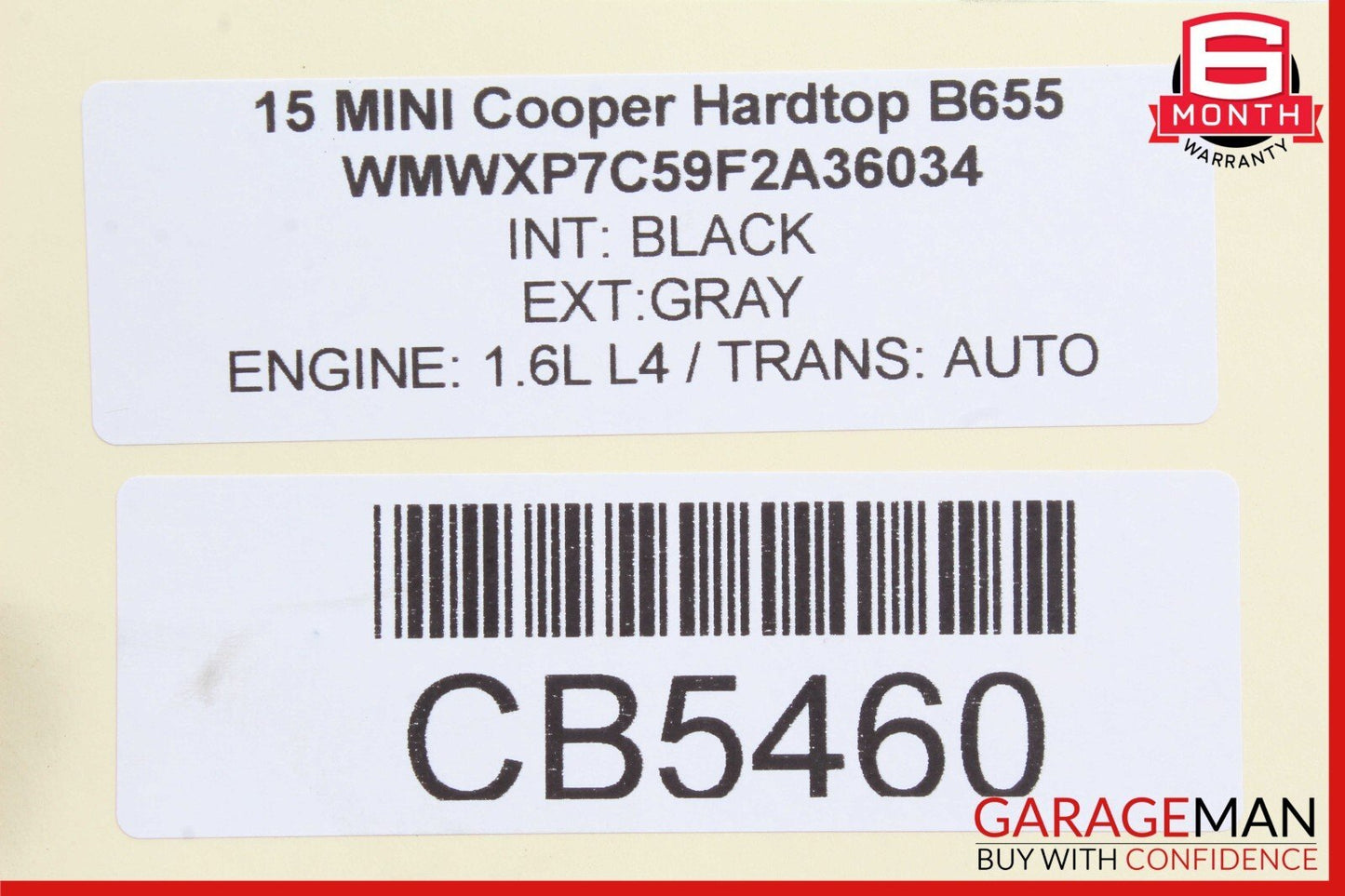 14-17 Mini Cooper Rear Right / Left Side Upper Control Arm 6870774