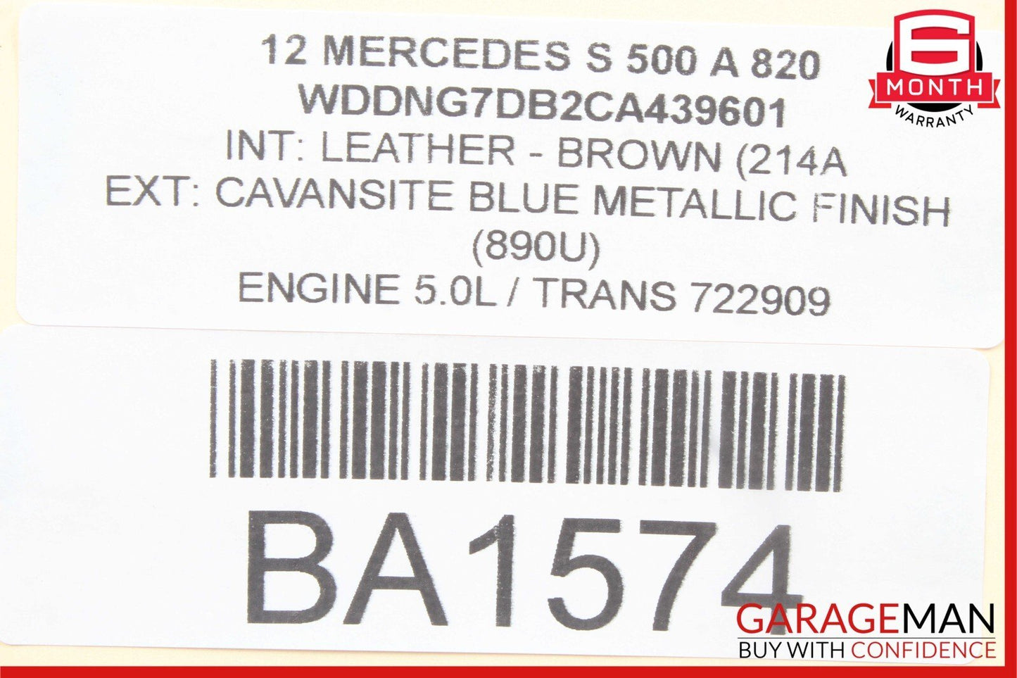 07-13 Mercedes W221 S500 Front Right Passenger Door Lock Switch OEM