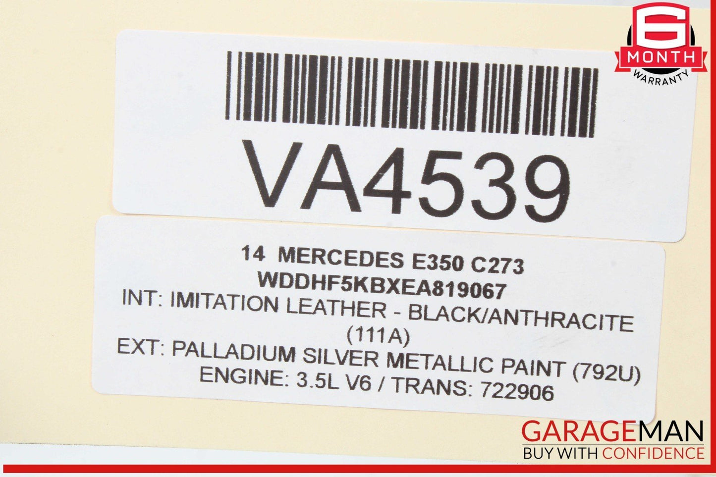 12-16 Mercedes-Benz E350 W212 ECU Engine Control Module 2761500276 Genuine