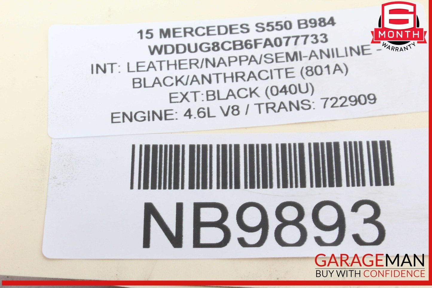 11-18 Mercedes W222 S550 CL550 Left Side Turbocharger Turbo Charger Manifold OEM