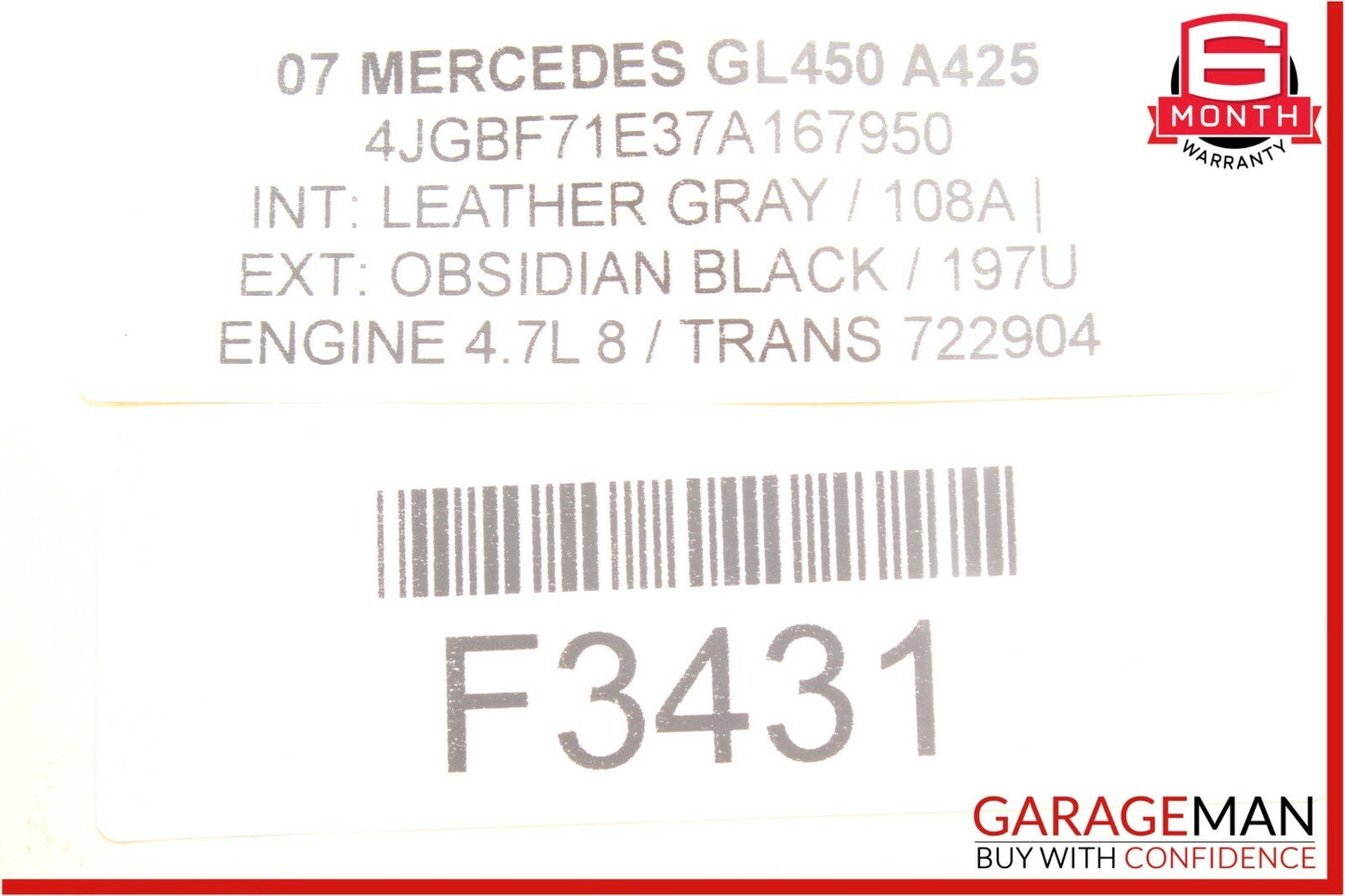 07-11 Mercedes GL450 ML550 E350 Delphi Ignition Coil Spark Plug 0001502780 OEM