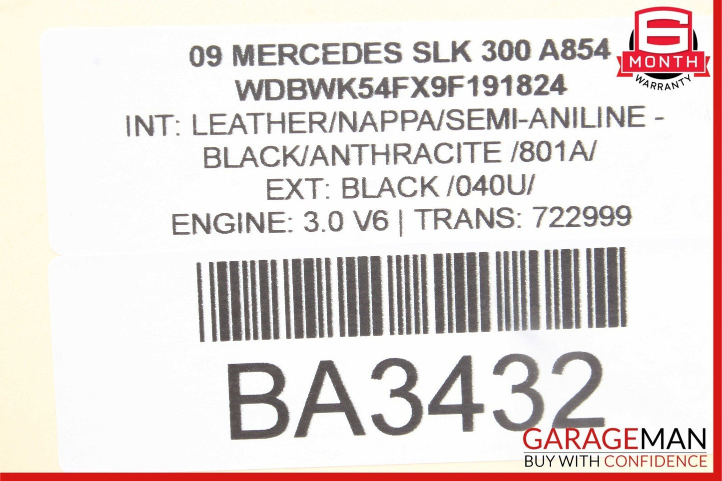 05-11 Mercedes R171 SLK300 SLK280 Front Right Side Door Tweeter Speaker Cover