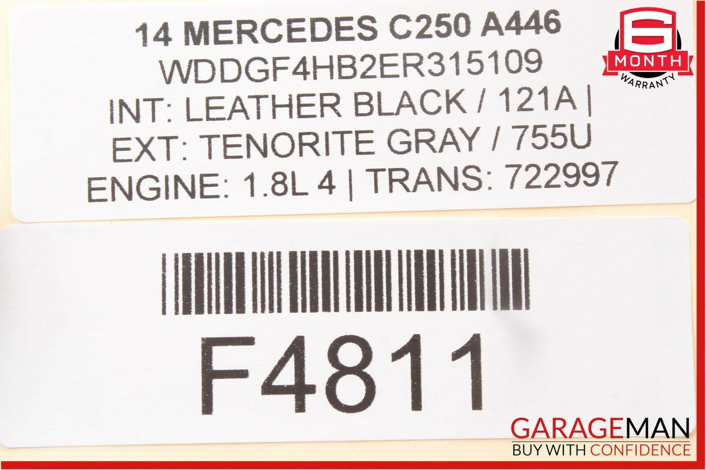 08-14 Mercedes W204 C250 C350 Rear Left Driver Side Door Control Module Unit OEM