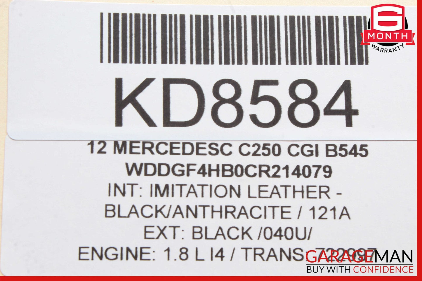 08-14 Mercedes-Benz C250 W204 Left Rear Door Control Module 2129003906 OEM
